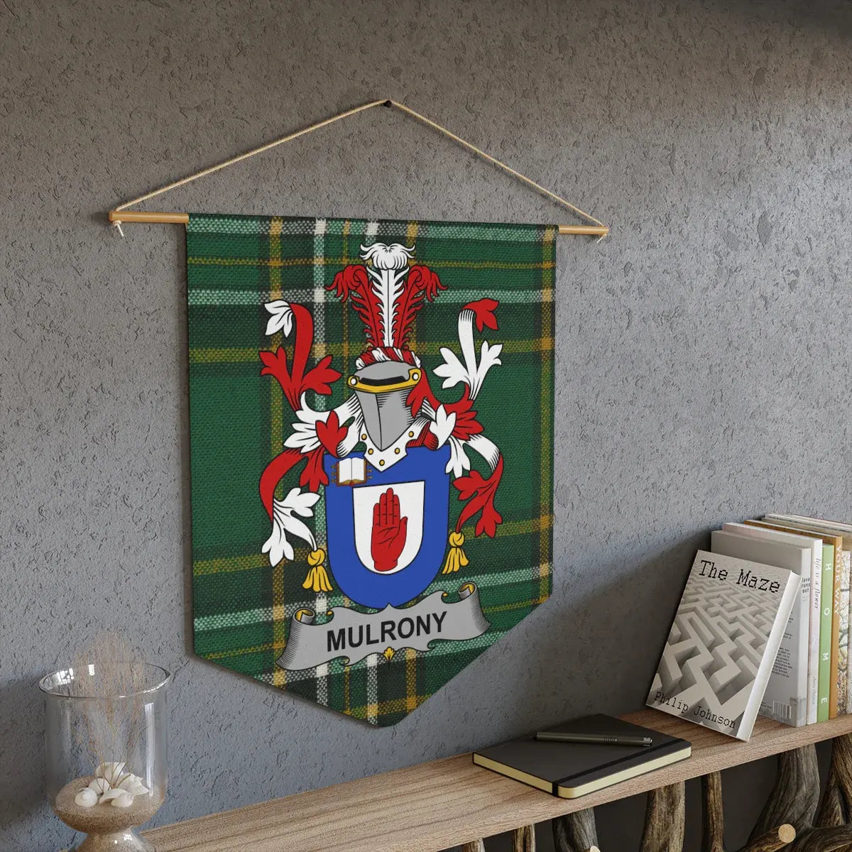 Mulrony Family Crest Tartan Wall Banner product