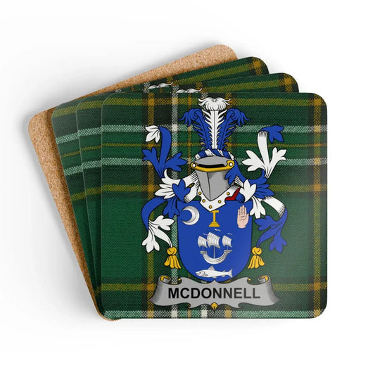 McDonnell Family Crest Print Square Coaster product