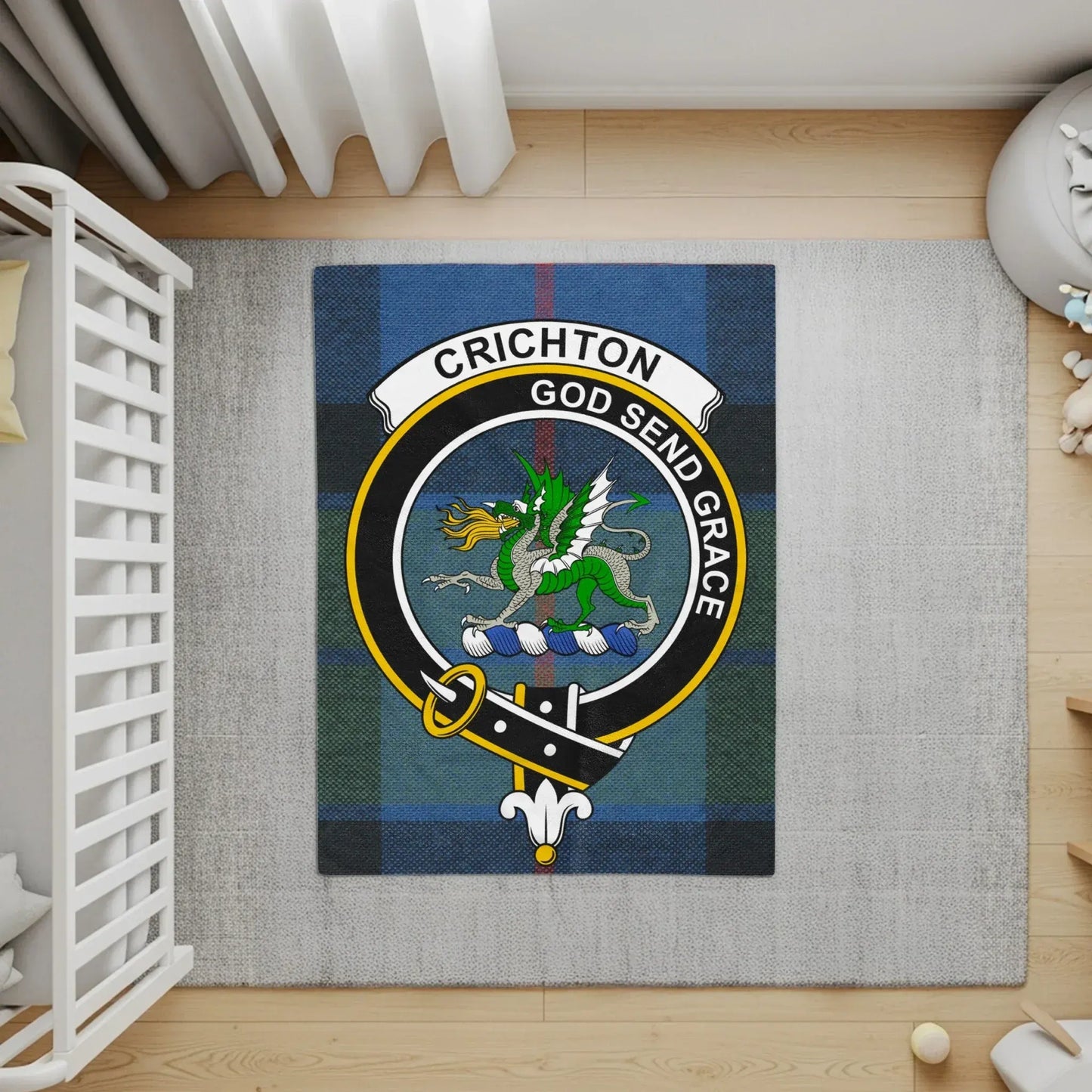 Crichton God Send Grace Tartan Crest Rug product