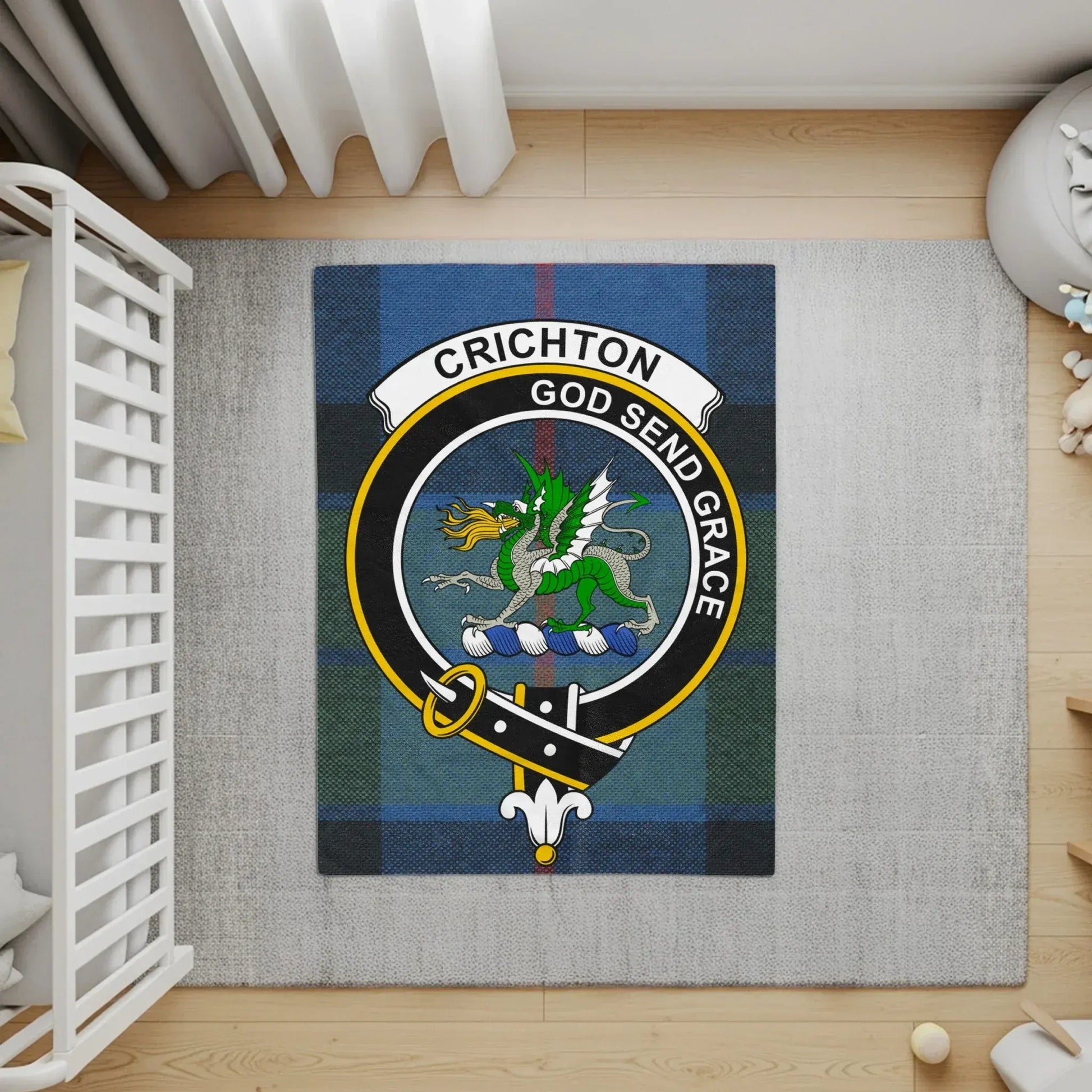 Crichton God Send Grace Tartan Crest Rug product