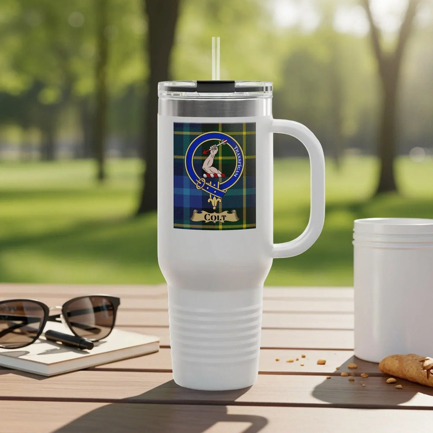 Unique 40 OZ Tumbler With Straw and Handle product