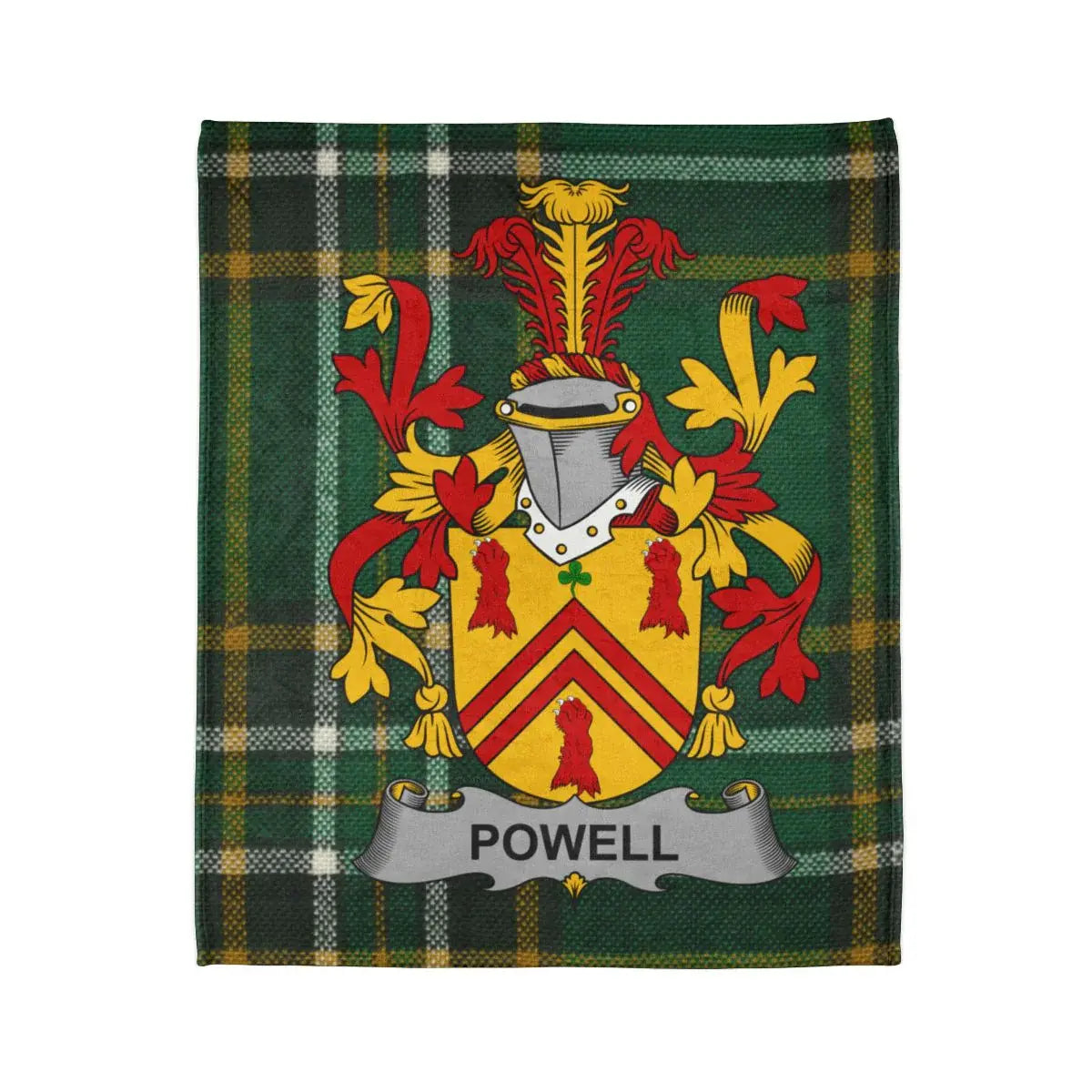 Powell Family Crest Tartan Blanket product type