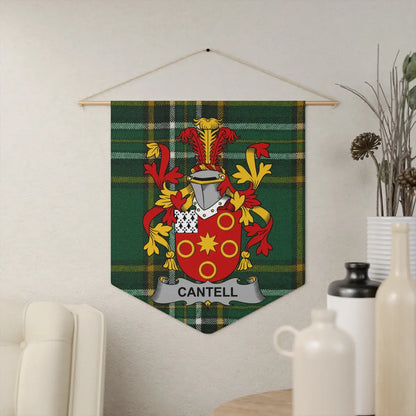 Cantell Family Crest Heraldic Plaque Display product