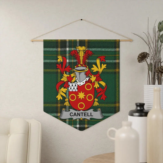 Cantell Family Crest Heraldic Plaque Display product