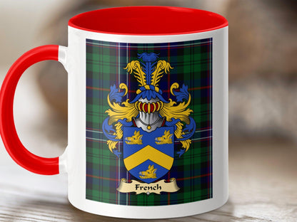 Clan French Coat Of Arms Scottish Mug - Celtic Ancestry Gifts