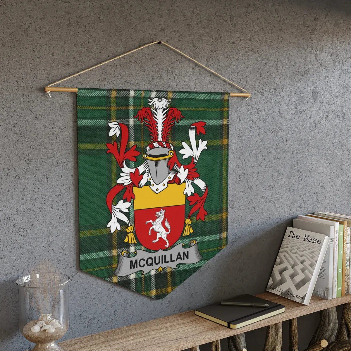 McQuillan Coat of Arms Wall Tapestry product type