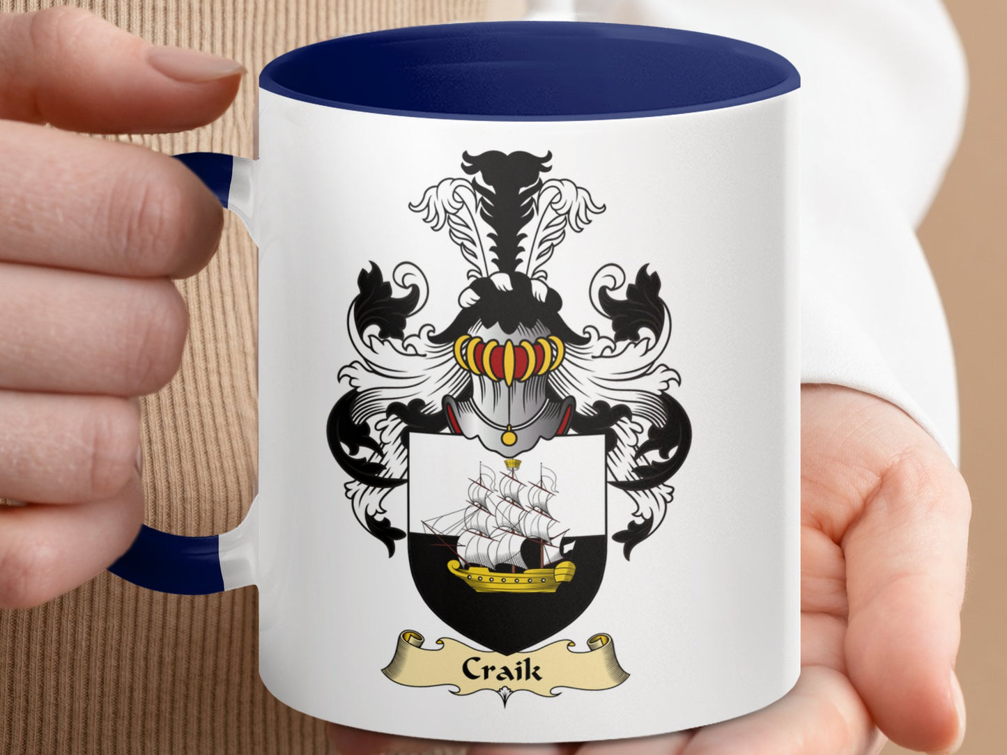 Clan Craik Scottish Clan Accent Coffee Mug - Living Stone Gifts