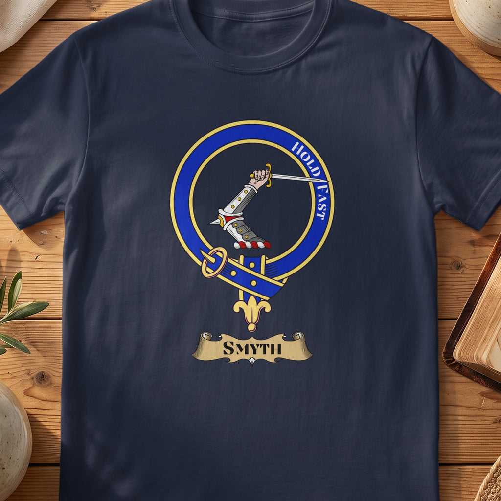 Smyth Scottish clan crest T-shirt in Navy