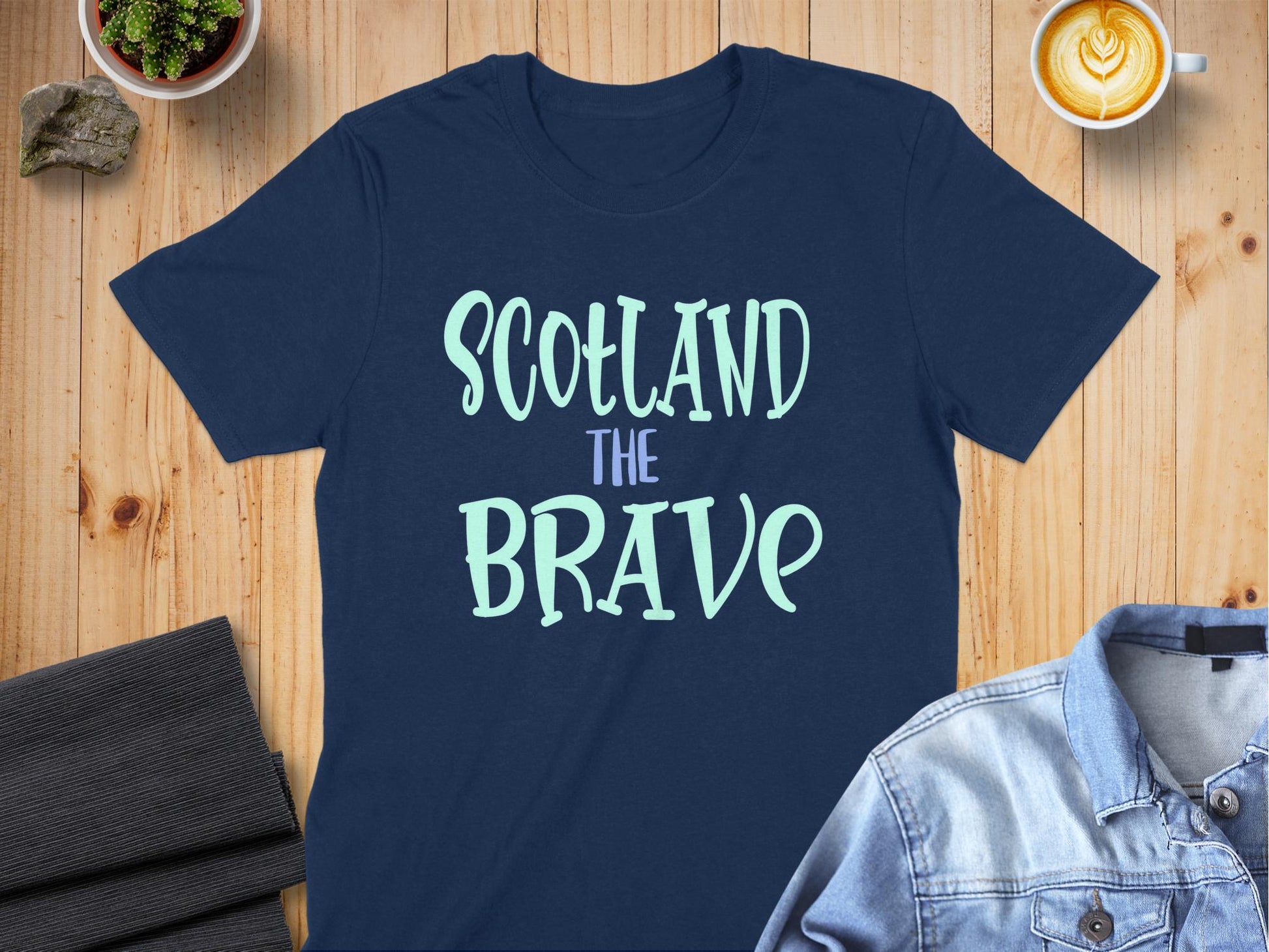 Scotland The Brave Graphic Print T-Shirt - Living Stone Gifts