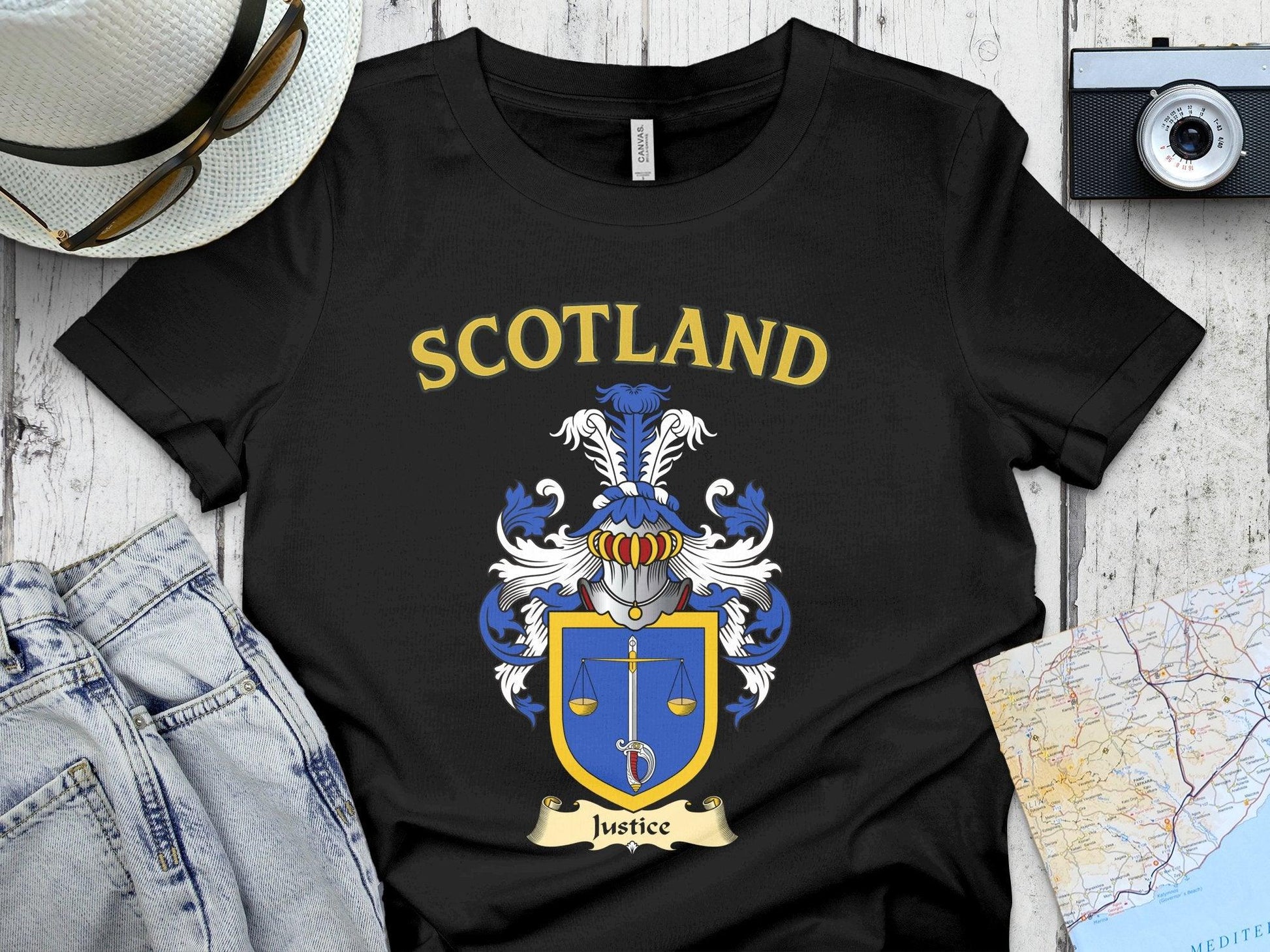 Scotland Justice Family Crest Graphic Shirt product type