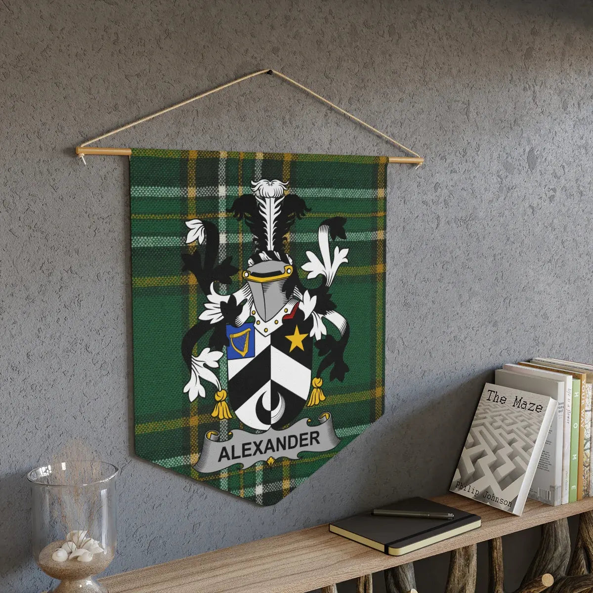 Personalized Alexander Family Crest Tartan Wall Hanging product