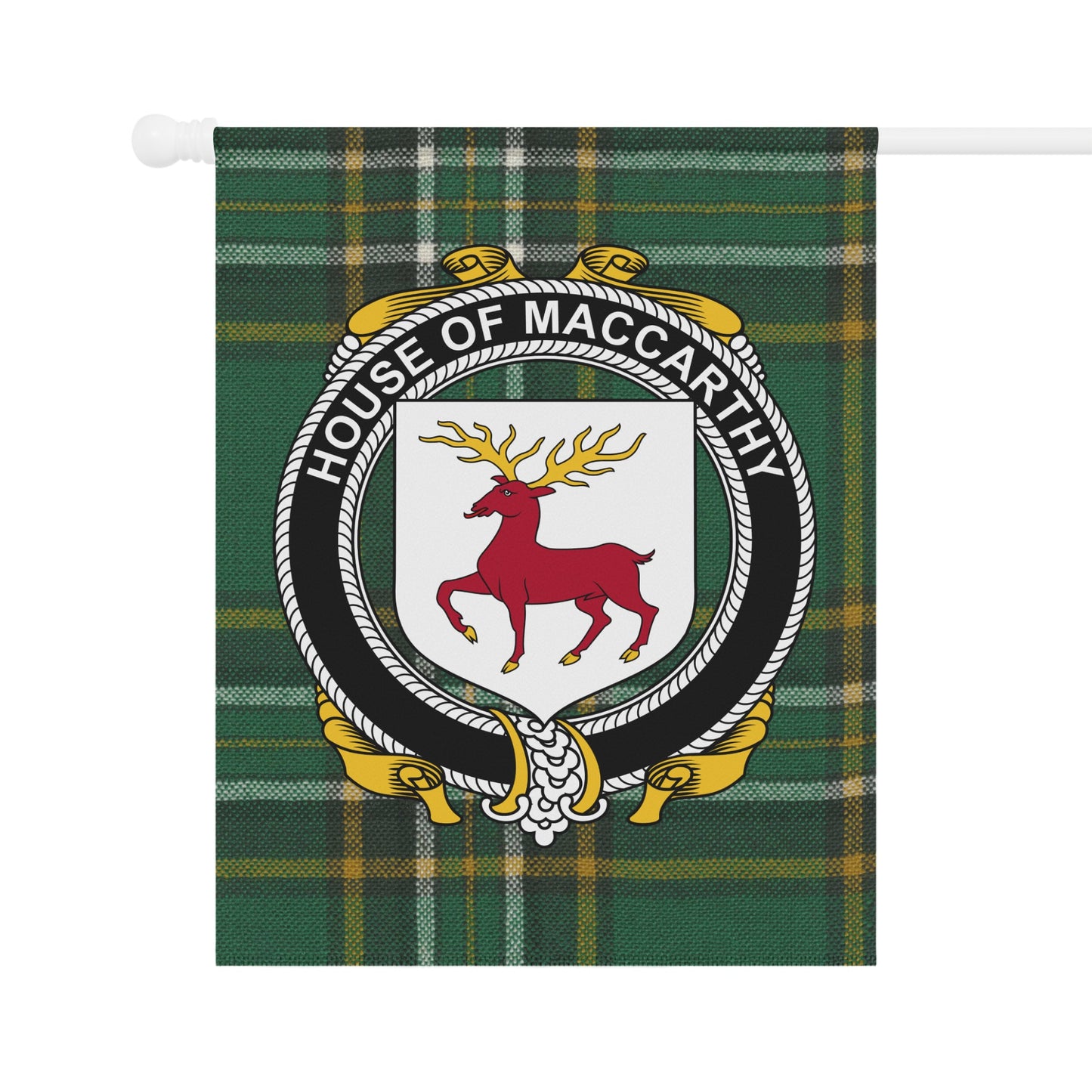 House of MacCarthy Plaid Crest Banner product