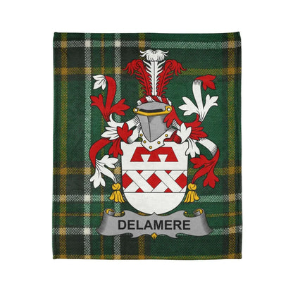 Delamere Heraldic Crest Tartan Blanket product