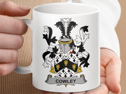 Cowley Surname Irish Family Crest Mug - Celtic Ancestry Gifts