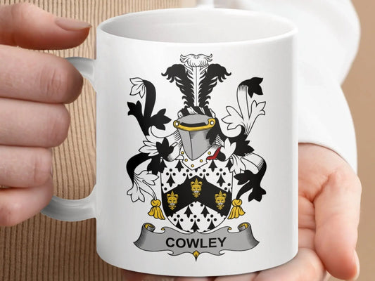 Cowley Surname Irish Family Crest Mug - Celtic Ancestry Gifts