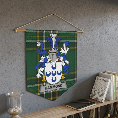 Green Tartan Crest Wall Hanging Banner product type