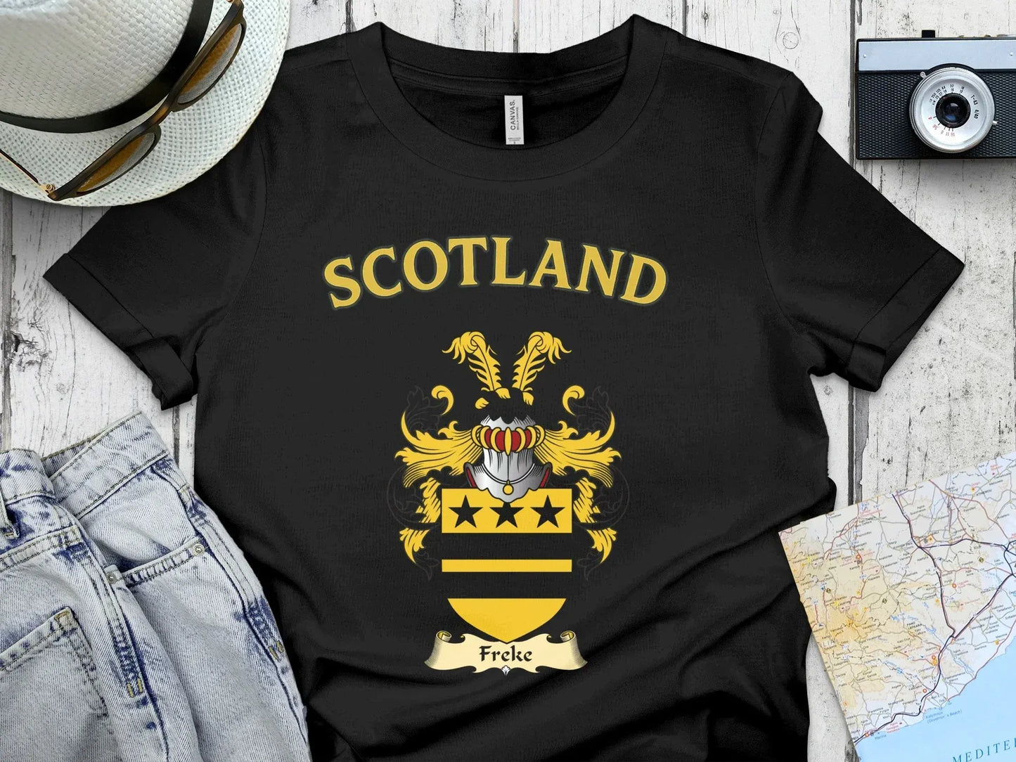 Scotland Family Crest Shield Design T-shirt product type