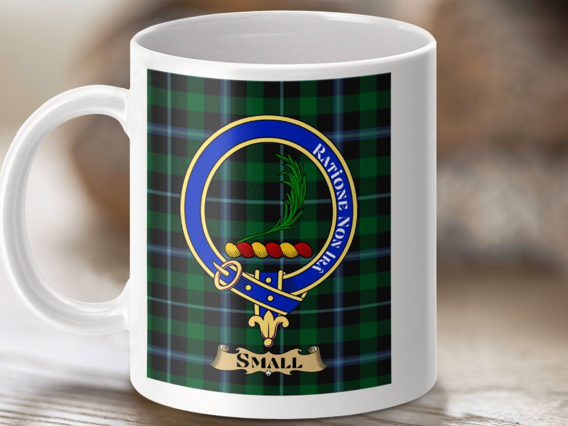 Scottish Tartan Personalized Clan Crest Mug product type