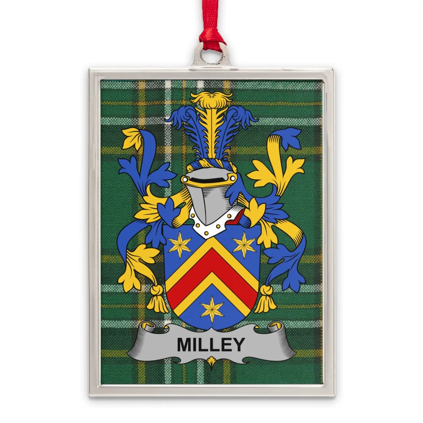 Milley Family Crest Plaid Design for Decor Product