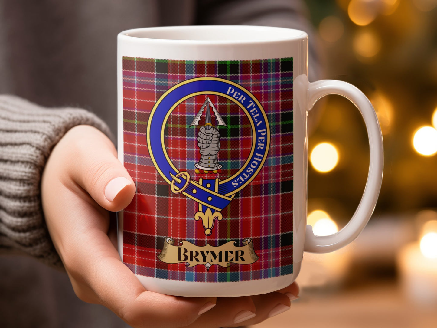 Unique Scottish Clan Brymer Crest Design Coffee Mug - Living Stone Gifts