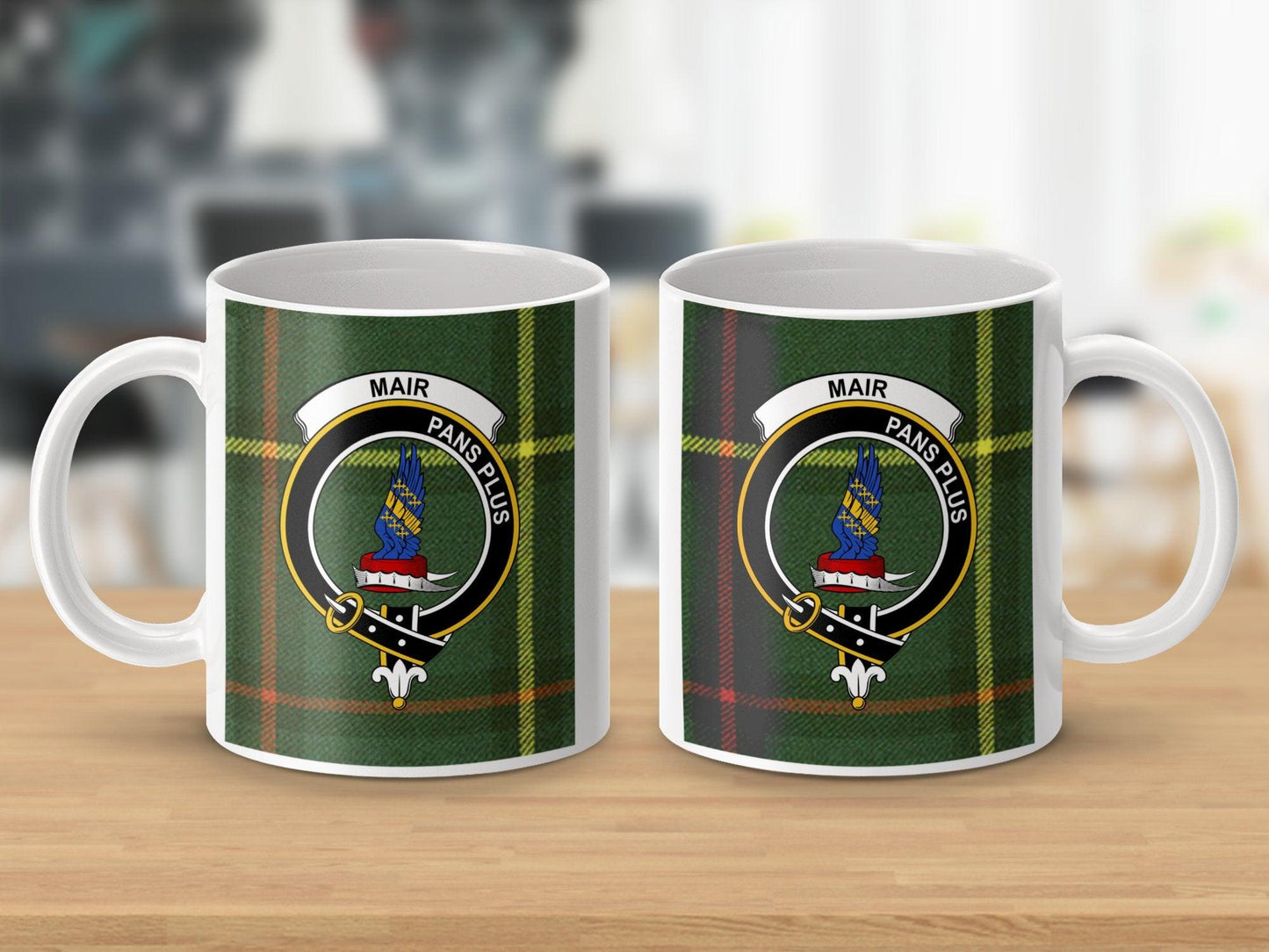 Mair Clan Crest Scottish Tartan Coffee Mug - Living Stone Gifts