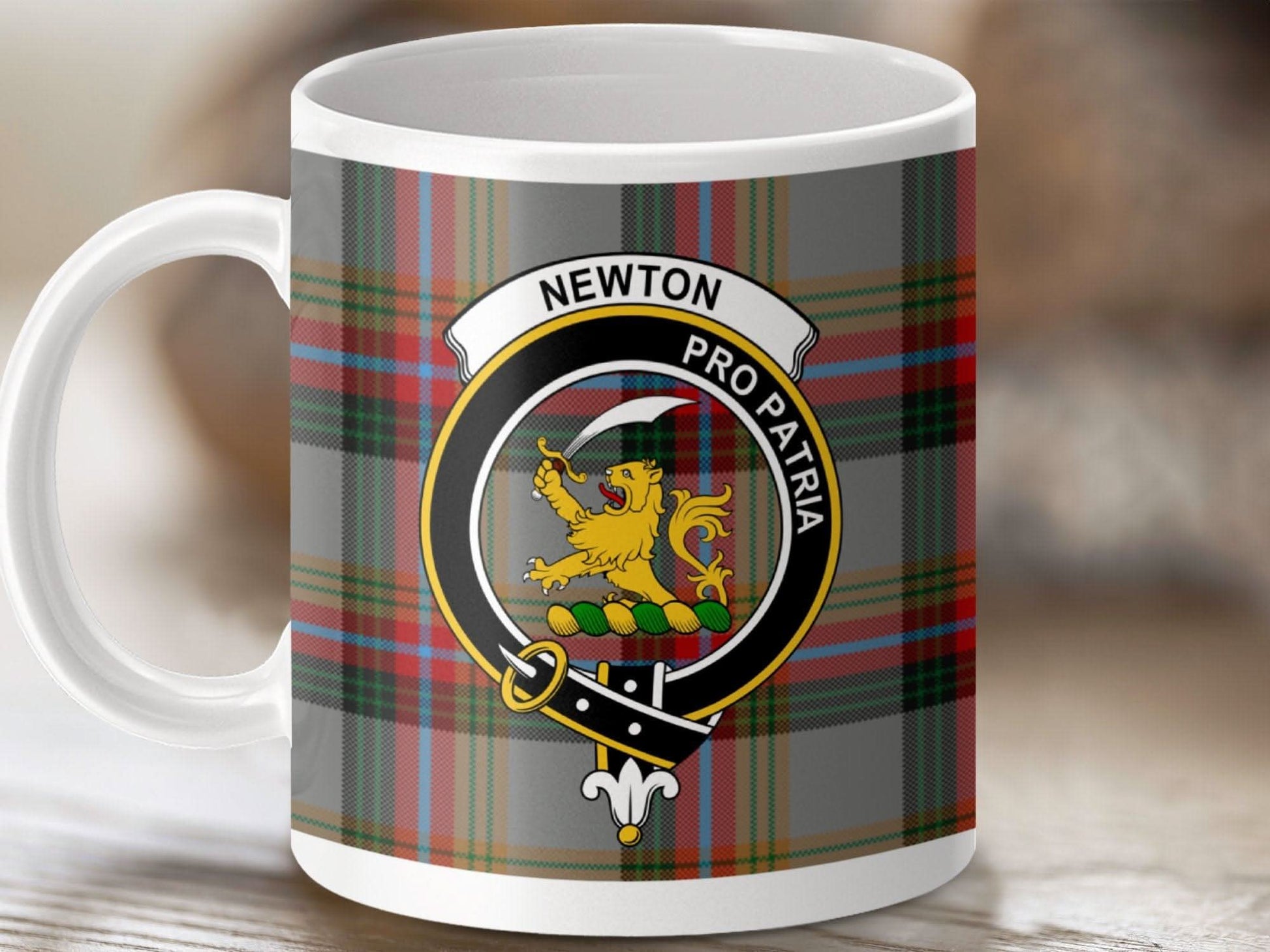 Newton Pro Patria Plaid Crest Design Mug product