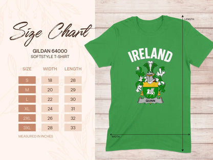 Ireland Design Green T-Shirt with Detailed Crest