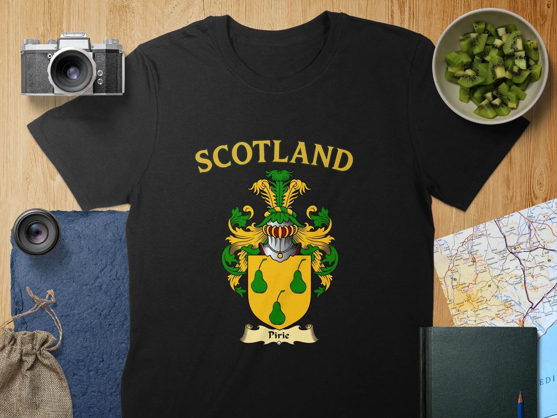 Scotland Family Crest Shield Emblem T-Shirt product type