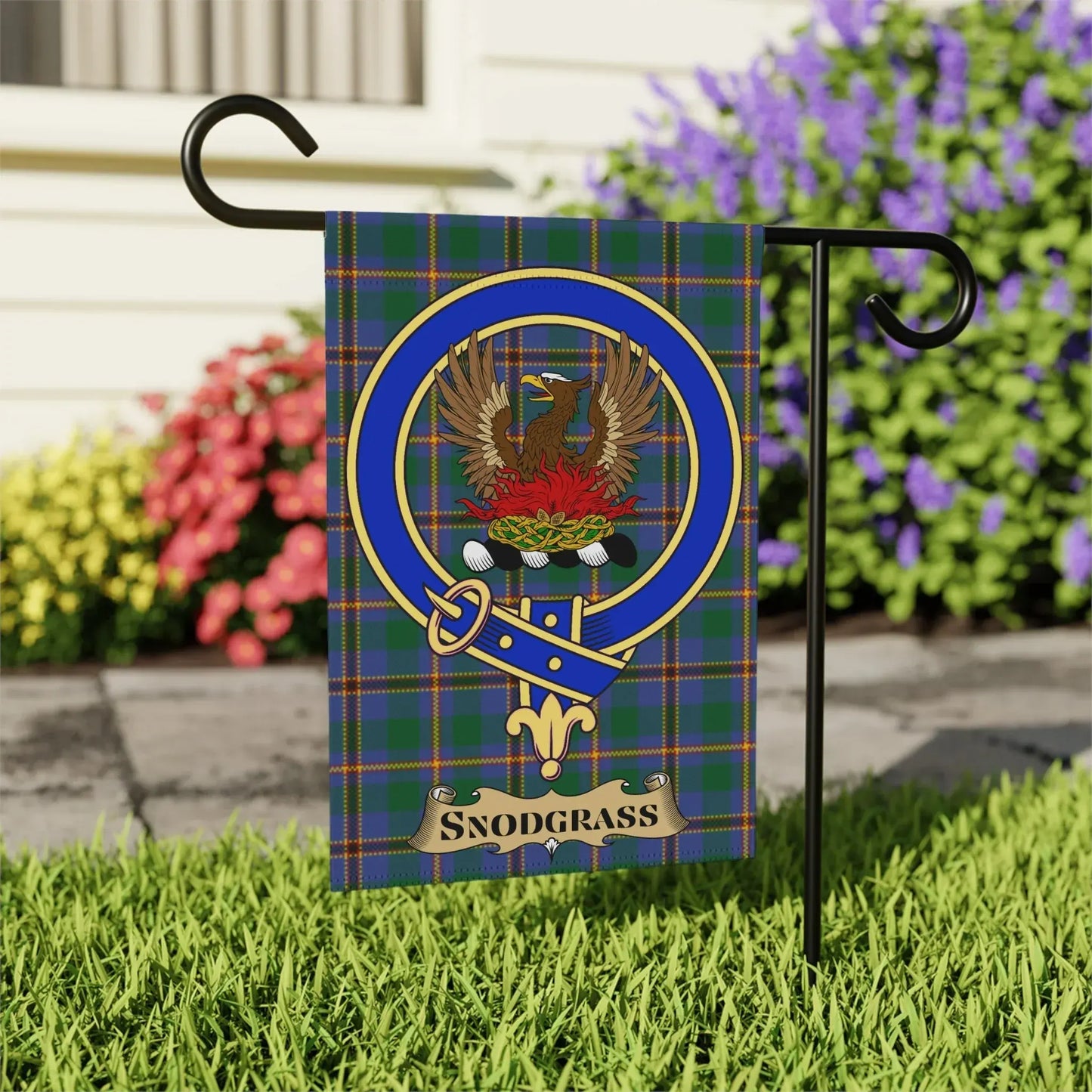 Personalized Snodgrass Clan Tartan Garden Flag product