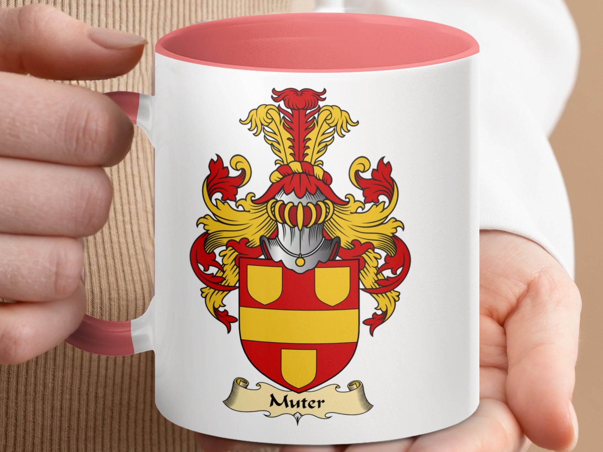 Muter Scottish Clan Coat of Arms Crest Design Mug - Living Stone Gifts