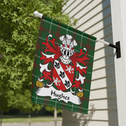 Hughes Welsh Family Crest Garden Flag | Tartan Heritage Gift