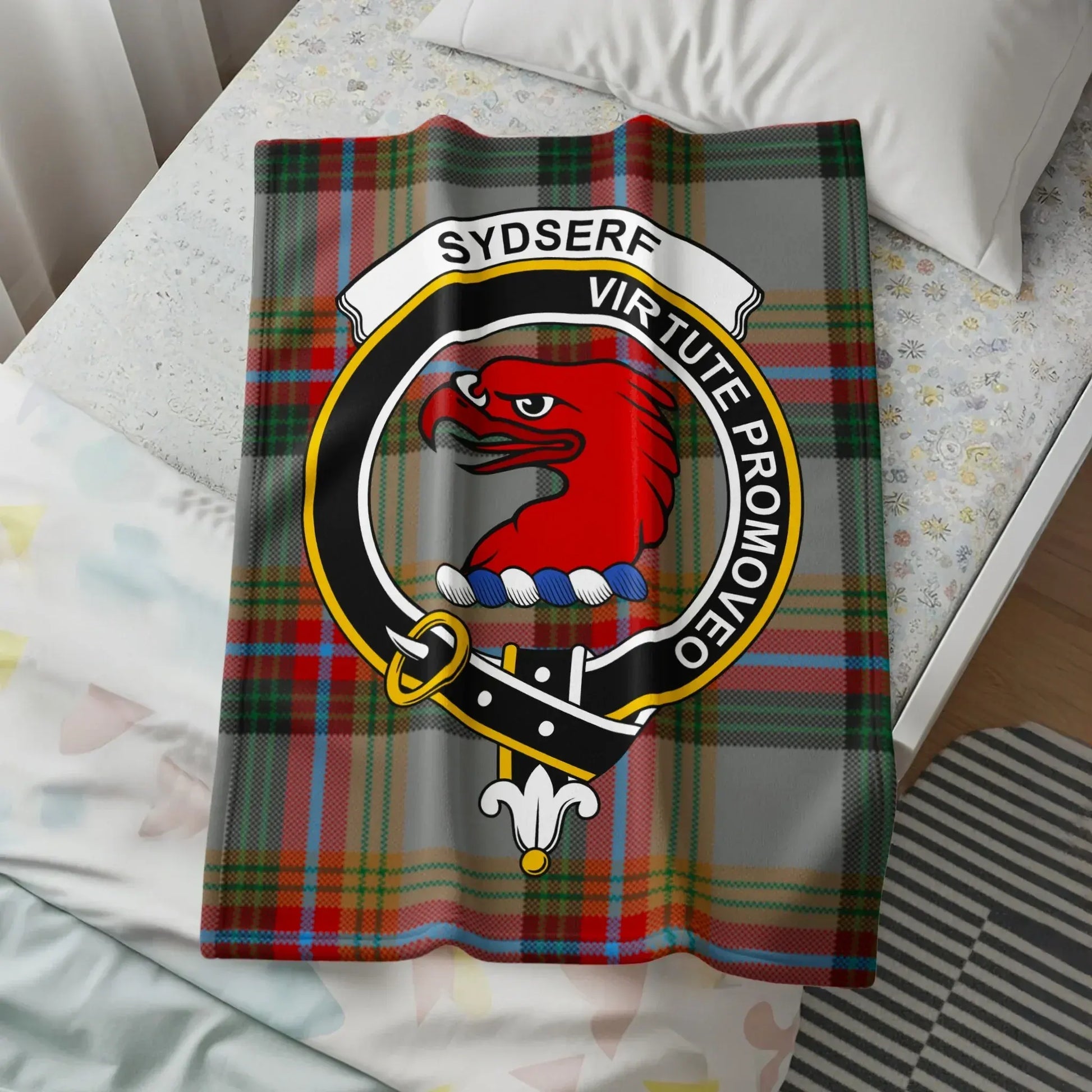 Sydserf Virtute Promoveo Plaid Bedding Blanket product