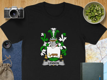 Lennon Family Crest Graphic T-Shirt Novelty Product