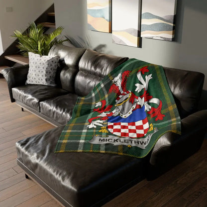 Personalized Family Crest Blanket Home Decor Product