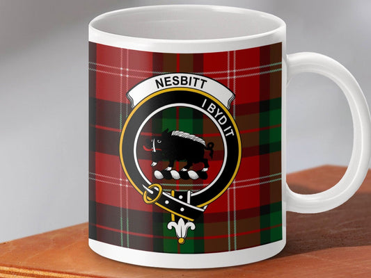Nesbitt I Byd It Clan Tartan Plaid Mug product