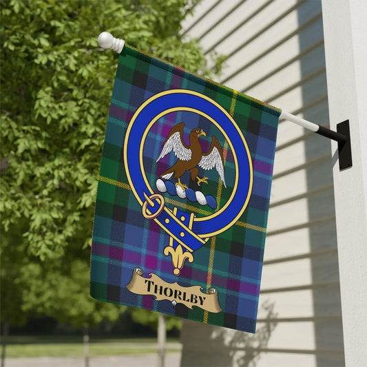 Eagle Crest and Patterned Thorlby Flag product