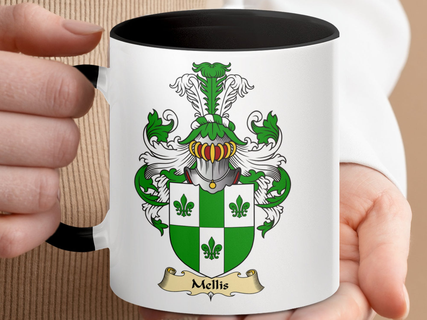 Mellis Scottish Clan Surname Coat of Arms Mug - Living Stone Gifts