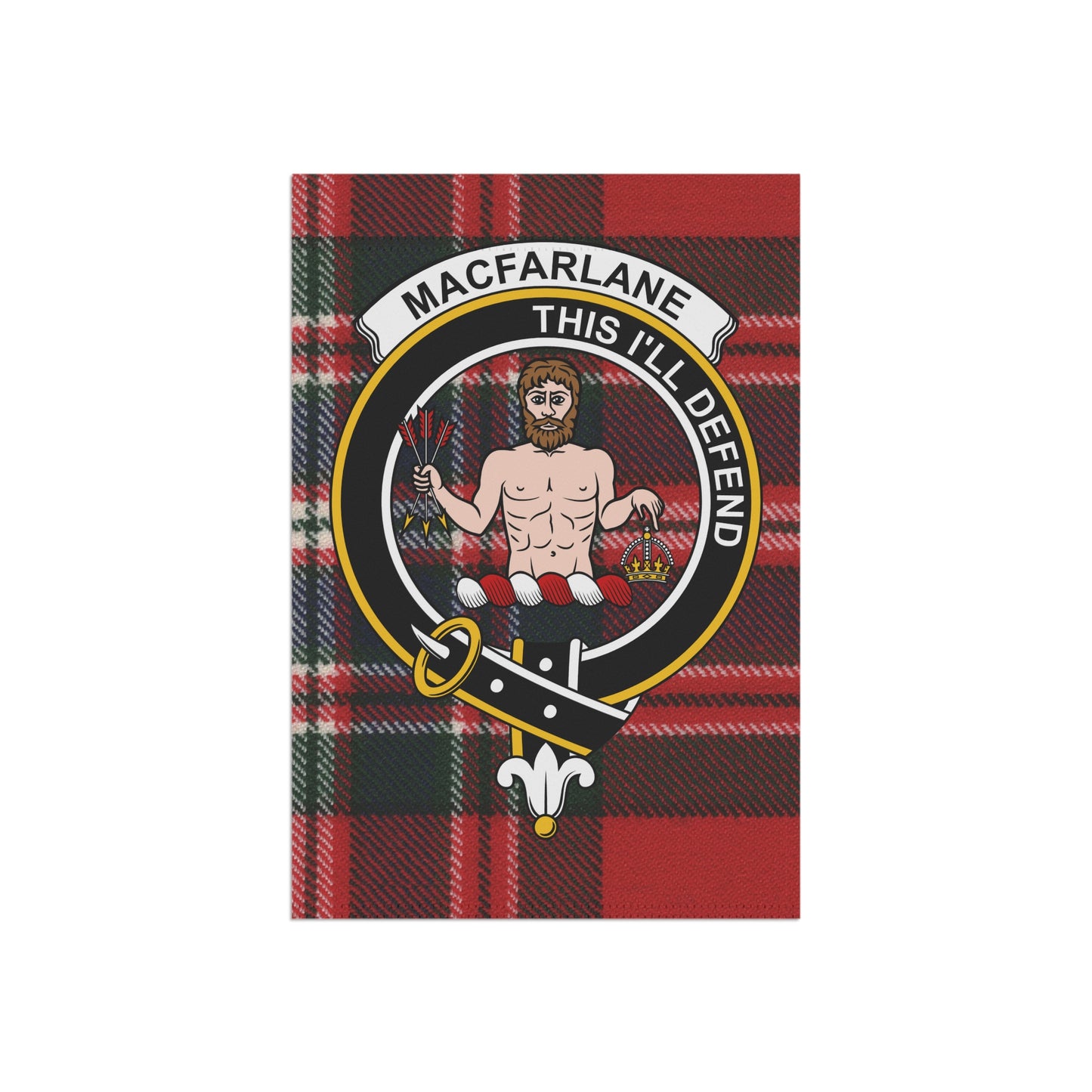 MacFarlane Clan Scottish Clan Scottish Tartan Crest Garden Flag