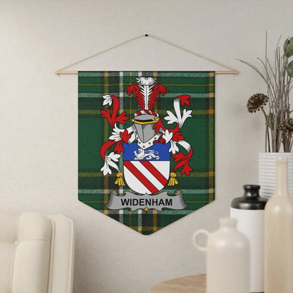Widenham Coat of Arms Plaid Wall Hanging Banner product type