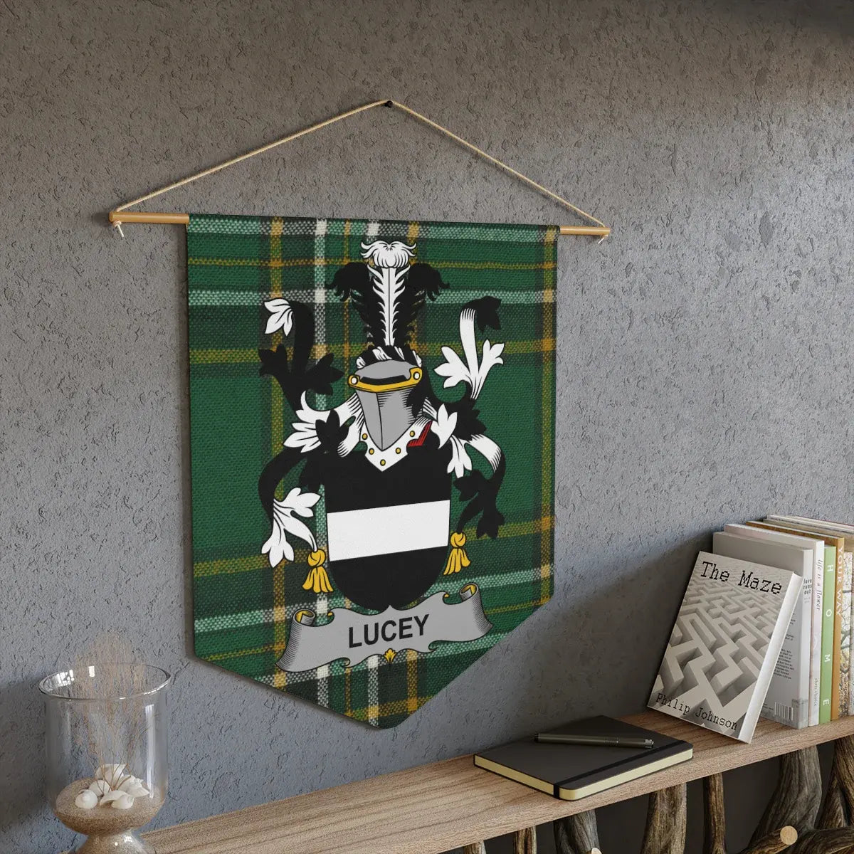 Custom Lucey Family Crest Wall Hanging product