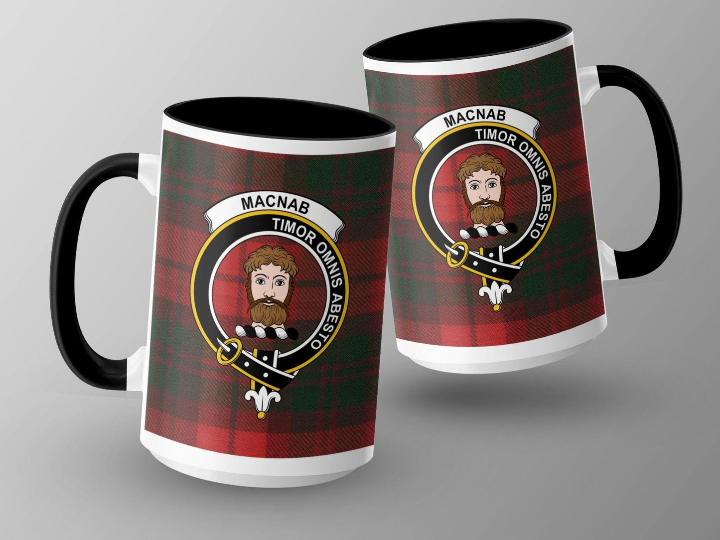 Macnab Clan Crest Tartan Scottish Clan Heritage Mug - Living Stone Gifts