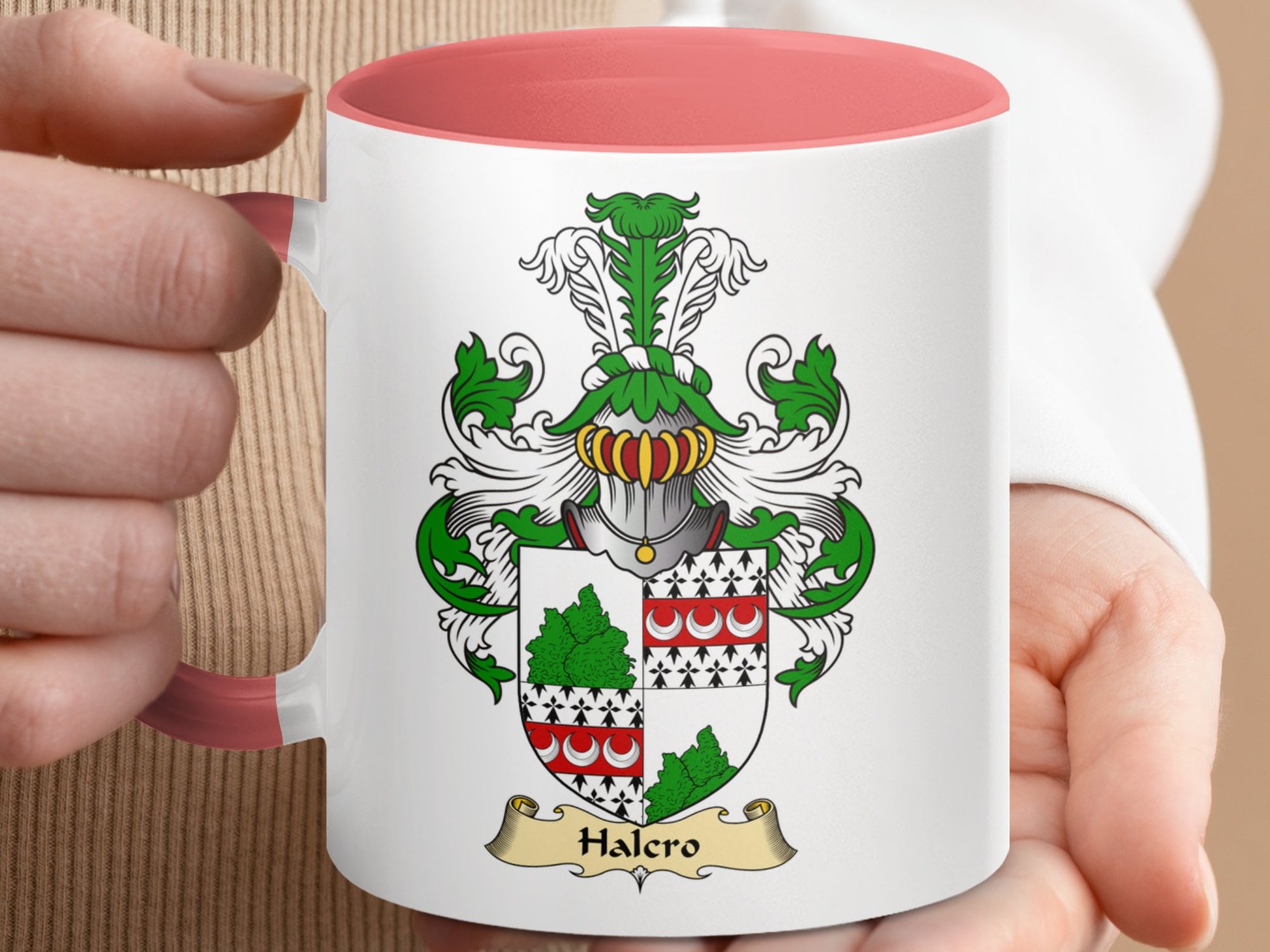 Clan Halcro Scottish Coat of Arms Accent Mug - Living Stone Gifts