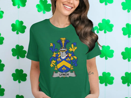 Colorful Lynch Coat of Arms Graphic T-Shirt product type