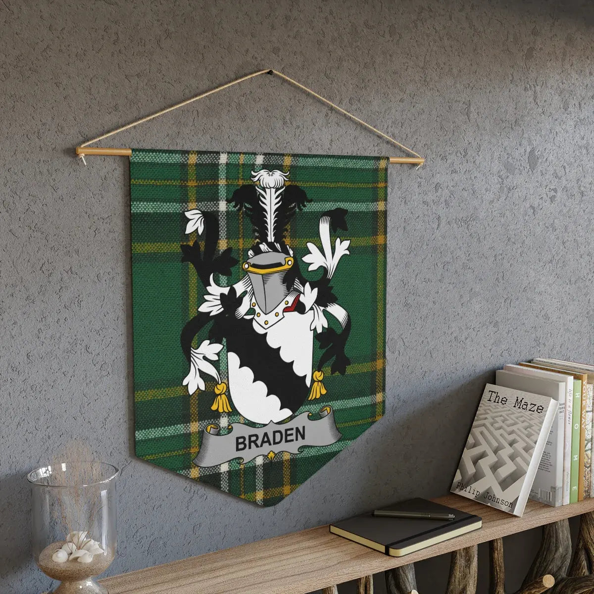 Braden Family Crest Plaid Wall Hanging Home Decor product