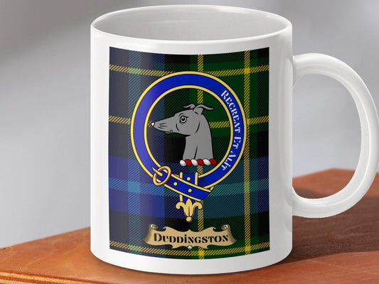 Duddingston Tartan Mug with Unique Clan Crest product