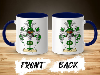 Clan Watt Scottish Coat of Arms Mug - Living Stone Gifts