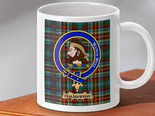 Clan Crest Haliburton Watch Weel Tartan Mug product