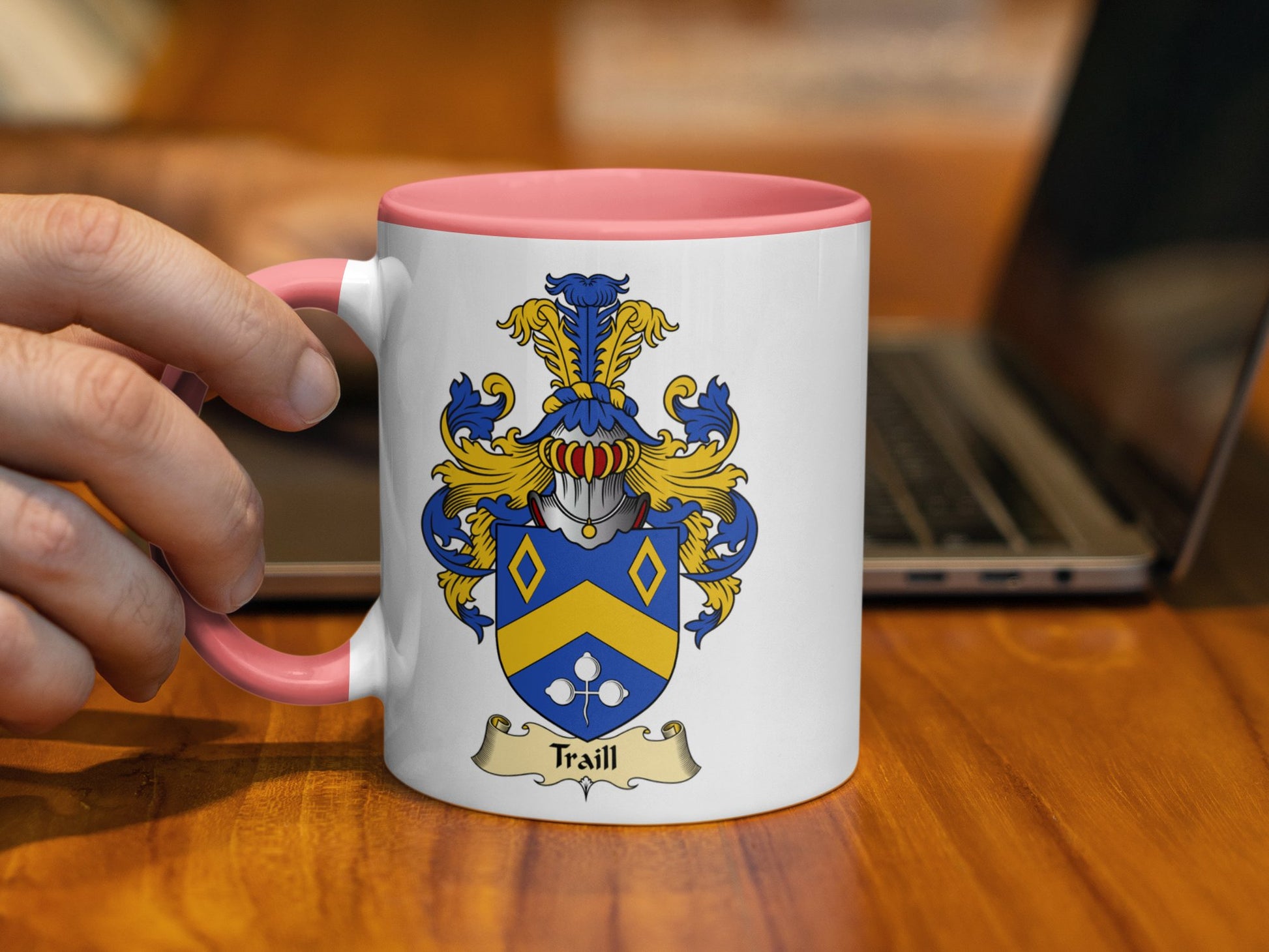 Clan Traill Scottish Coat of Arms Mug - Living Stone Gifts