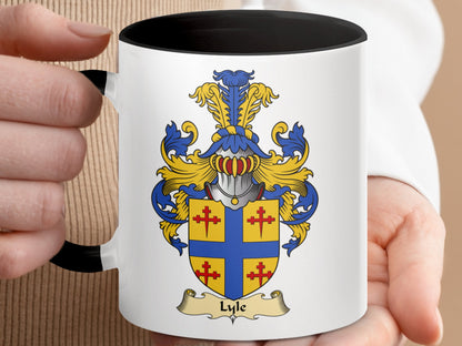 Scottish Clan Lyle Family Crest Coat of Arms Mug - Living Stone Gifts