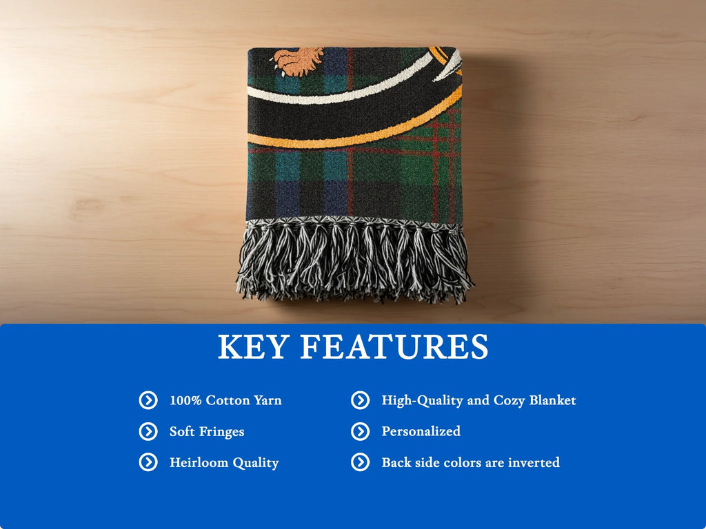 High-Quality Blanket with Soft Fringes and Heirloom Feel